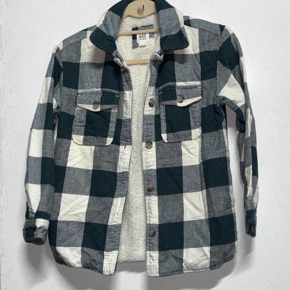 Plaid Button-Up Jacket